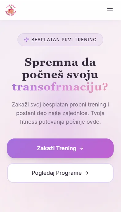 Mobile contact and booking CTA