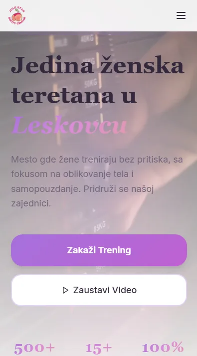 Mobile homepage layout