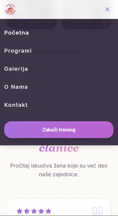 Mobile navigation menu