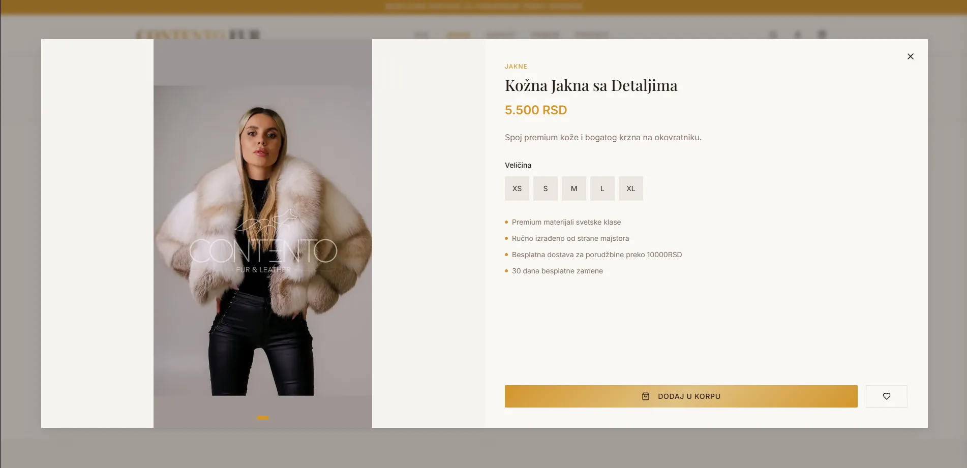 Product detail page preview